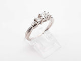 0.59 Cttw Diamond & 95% Platinum Three-stone Ring 5.7 Grams Size 7 Fw0525ocrdu