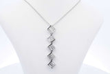 0.96ctw Lab Grown Diamond Pendant Necklace Sterling Silver 3.7g 19 In Eb0325epsa