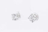 2.0cttw Lab Grown Diamond Stud Earrings In 14k White Gold 1.4 Grams Eb0726pxzsa