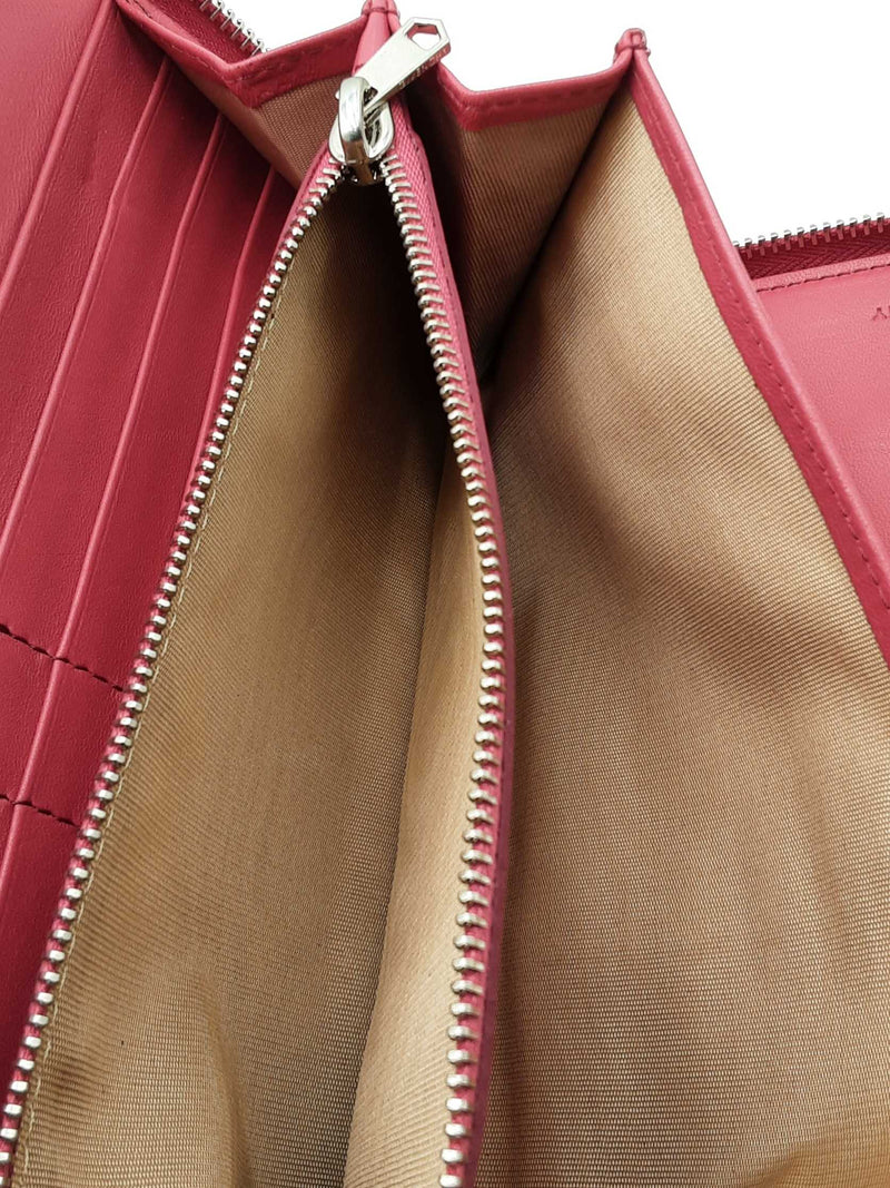 Givenchy Pink Leather Pandora Organizer Zip Around Wallet Eb1125loxdu