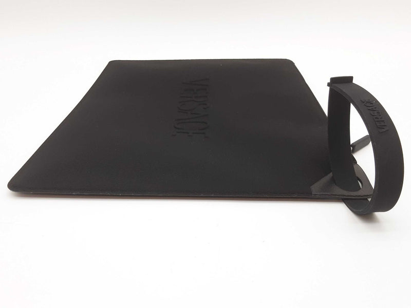 Versace Black Nylon Zip Pouch Clutch Do0925lxzde