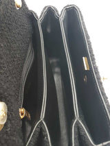 Chanel Black Tweed Bijoux Chain Flap Bag Eb0226wwxzde