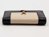 Yves Saint Laurent Cassandre Flap Card Case Black Wallet Aa0726rzsa