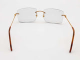 Cartier Ct005rs C Decor Gold Plated Rimless Frame Glasses Do0926rrxde