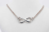Tiffany & Co. Sterling Silver Infinity Necklace 5.7 Grams 16 Inch Eb0626lxzsa