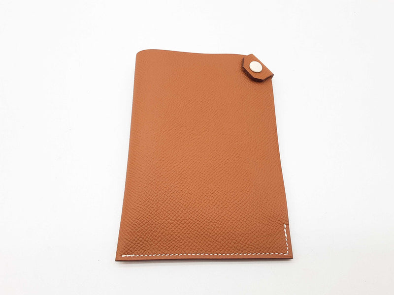 Hermes Gold Brown Epsom Leather Passport Holder Do0524oxzde