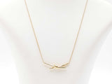 Tiffany & Co. Knot Pendant Necklace In 18k Gold 8.5 Grams 17 Inch Fw0826lxzxdu