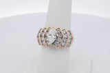 2.43cttw Diamond Ring In 14k Yellow Gold 8.8 Grams Size 6.75 Eb0226llxzsa