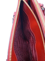 Prada Red Patent Saffiano Leather Galleria Tote Bag Eb0926pxzsa