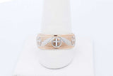 14k Yellow Gold Cross Engraved Wedding Band 7.7 Grams Size 10.5 Eb0626rxzde