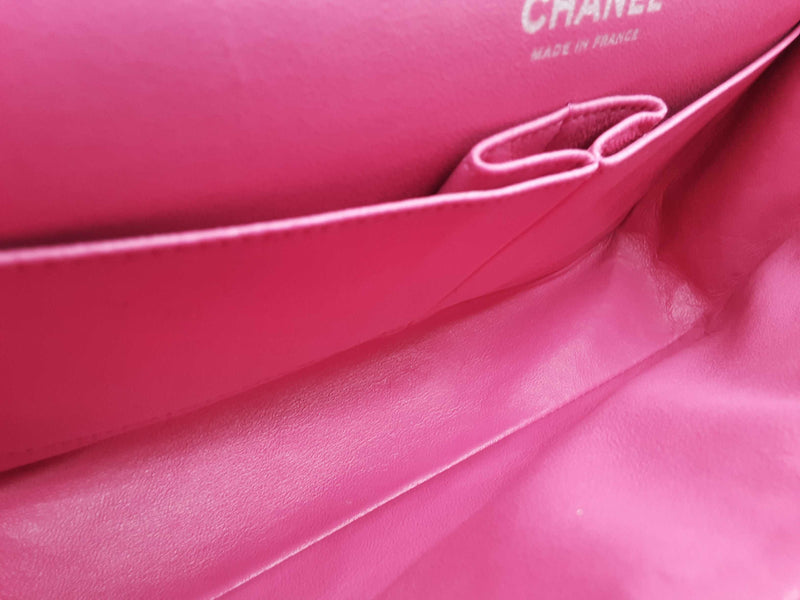 Chanel Classic Double Flap Pink Quilted Suede Cavier Shoulder Bag Do0825ixzxde