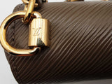 Louis Vuitton Epi Twist Mm Brown Handbag Aa0425ezxsa
