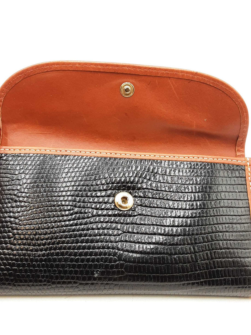 Dooney & Bourke Lizard Embossed Continental Clutch Wallet Eb1125lrdu
