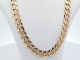 14k Yellow Gold 31.2 Grams Concave Curb Chain 20 In Aa0526lizxsa