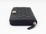 Chanel Boy Zip-around Long Wallet In Black Caviar Leather Fw0126wrzdu