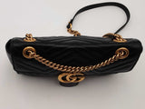 Gucci Gg Marmont Matelasse Shoulder Bag Black Aa0426rrzsa