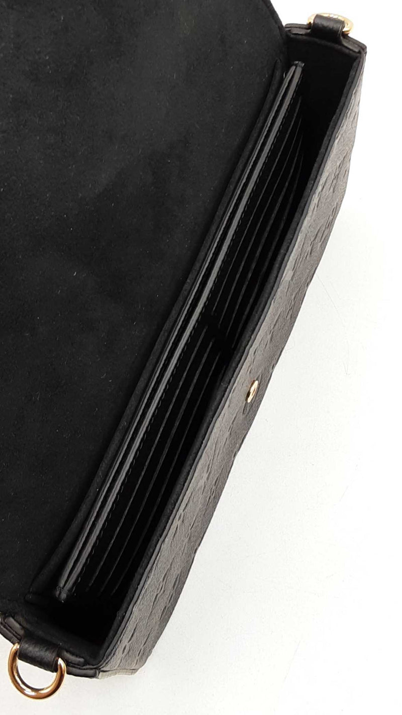 Louis Vuitton Pochette Félicie In Black Monogram Empreinte Leather Fw12loxzdu