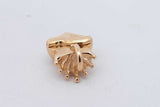 Queen Baby 18k Yellow Gold Crowned Heart Pendant 16.4 Grams Eb0826lowrsa