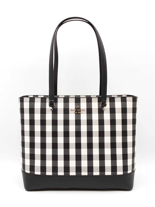 Kate Spade New York Perfect Tote In Jazzy Gingham Textured Pvc Fw0425wzsa