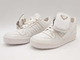 Prada X Addidas Forum Low Triple White Sneakers Size 6 Us Sd0725lrzde
