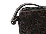 Gucci Gg Monogram Dark Brown Canvas Boat Pochette Eb0526crsa