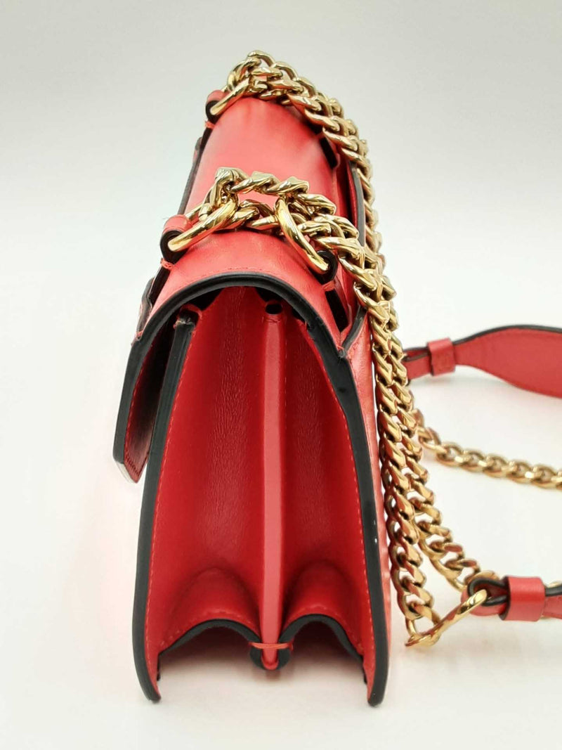 Christian Louboutin Elisa Red Leather Shoulder Bag Fw0924pxzdu