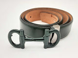 Salvatore Ferragamo Limited Edition Green Leather Belt 41 In Do0724loxde