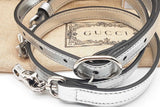 Gucci Blondie Metallic Silver Leather Top Handle Bag Eb1225llxzde