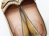 Gucci 453373 Gg Gold Metallic Marmont Flats Size Eu 36.5 Do0925lcrde