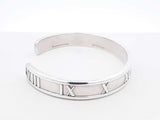 Tiffany & Co. Atlas Bangle Bracelet In Sterling Silver 21.4g 6 Inch Fw1026rzdu