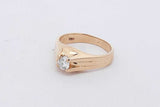 0.15ctw Diamond 14k Yellow Gold Ring 4.9 Grams Size 7 Eb0526rxzsa
