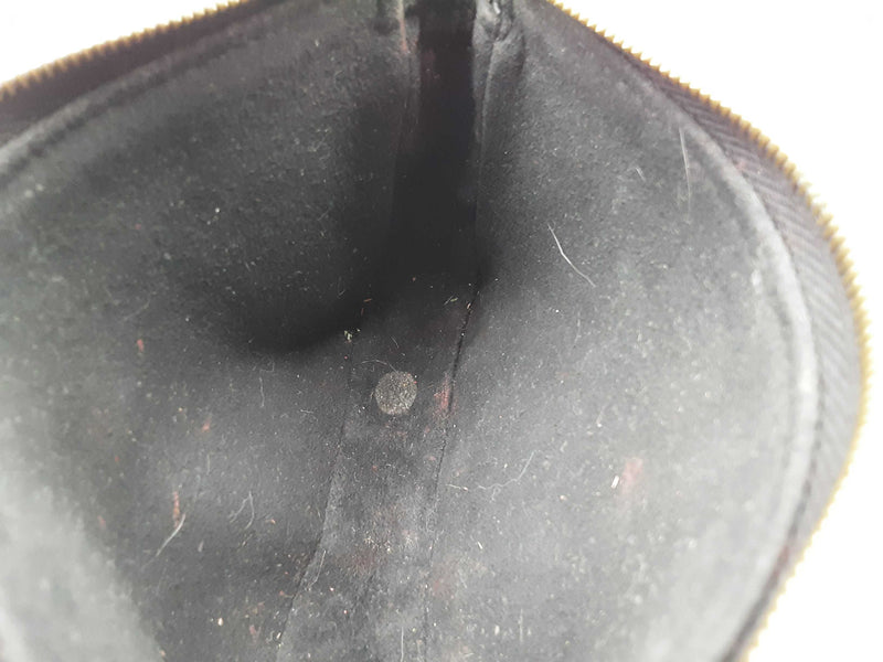 Louis Vuitton Mini Pochette Black Creme Monogram Empreinte Leather Zipper Pouch Do0325pxzde