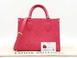 Louis Vuitton Onthego Pm In Monogram Giant Empreinte Leather Fw0626ooxzdu