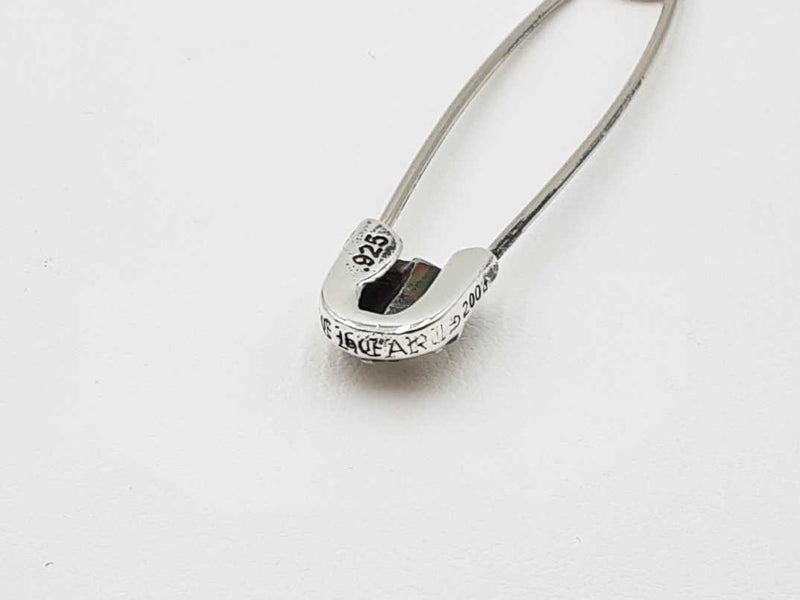Chrome Hearts Large Safety Pin In Sterling Silver Fw1025pxzdu