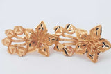 22k Yellow Gold Flower Screwback Earrings 6.1 Grams Eb0426irxsa