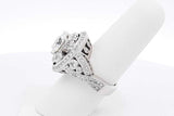 3.94cttw Diamond Ring In 14k White Gold 15.3 Grams Size 7 Eb1025lxxxzsa