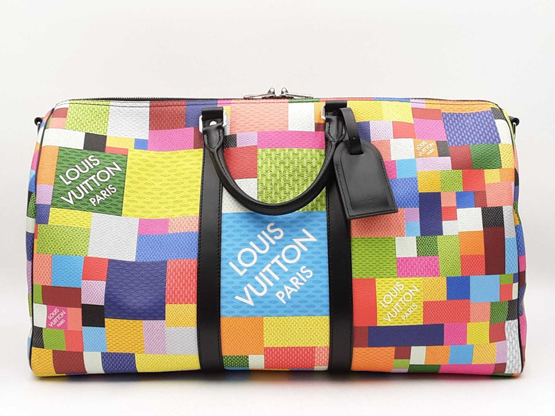 Louis Vuitton Keepall Bandouliere 50 In Multicolor Damier Graphite Fw1025wzxzdu
