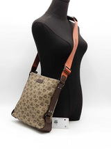Mcm Unisex Zip Top Sling Bag Beige Aa0826ezsa