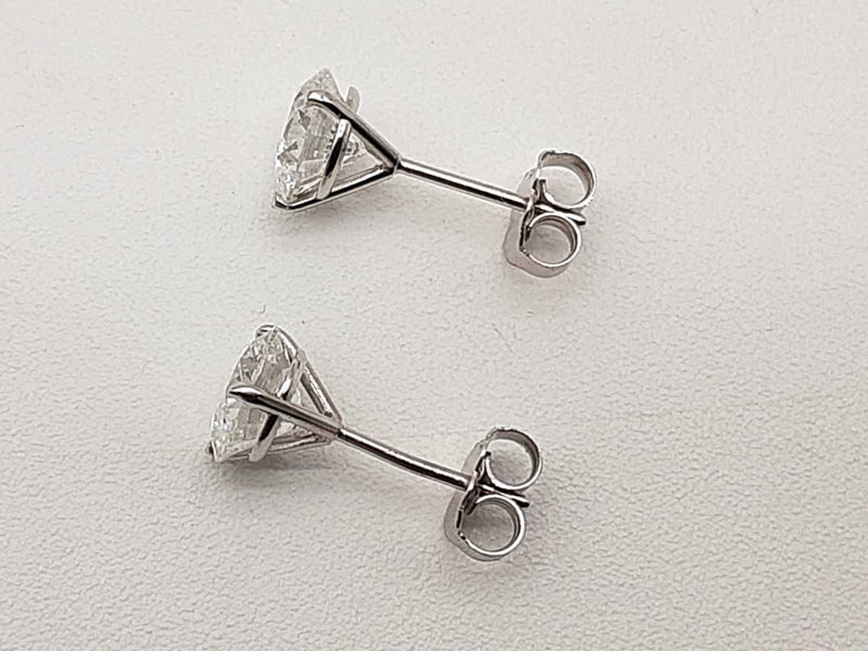 2.00 Cttw Lab Grown Diamonds 14k White Gold 1.1g Stud Earrings Do0723srxde