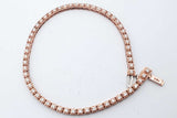 1.74cttw Diamond Tennis Bracelet In 10k Rose Gold 10.9 Grams 8 Inch Eb0826ixzde