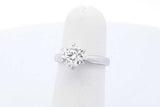 0.95ctw Diamond Solitaire Ring In 14k White Gold 3.1 Grams Size 4 Eb0226loxzde