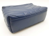 Yves Saint Laurent Loulou Toy Bag In Quilted Denim Blue Leather Fw0926wrxdu