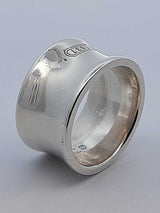 Tiffany & Co. 1837 Wide Band In Sterling Silver 11.2 Grams Size 7 Fw0226lxzdu