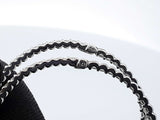 0.60 Cttw Diamond & 14k White Gold Front-facing Hoop Earrings 4.9 Grams Fw0726wrxdu