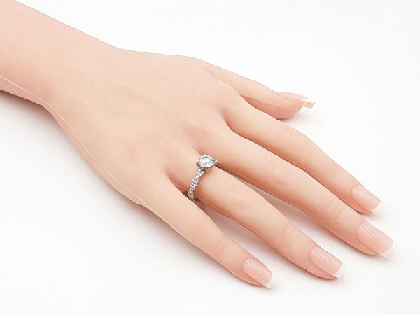 1.93 Cttw Diamond & 14k White Gold Engagement Ring 4.0 Gram Sz 8.75 Fw1124lixzdu