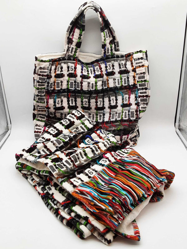 Chanel Terry Cotton Beach Tote Towel Set Do0225cxzde