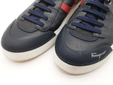 Salvatore Ferragamo Notion 2 Blue Red Leather Shoes Size F 9 M Do0525lxzde