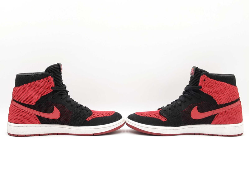 Nike Air Jordan 1 Retro Og Flyknit "Bred" Sneakers Size 9.5 Fw0225izdu