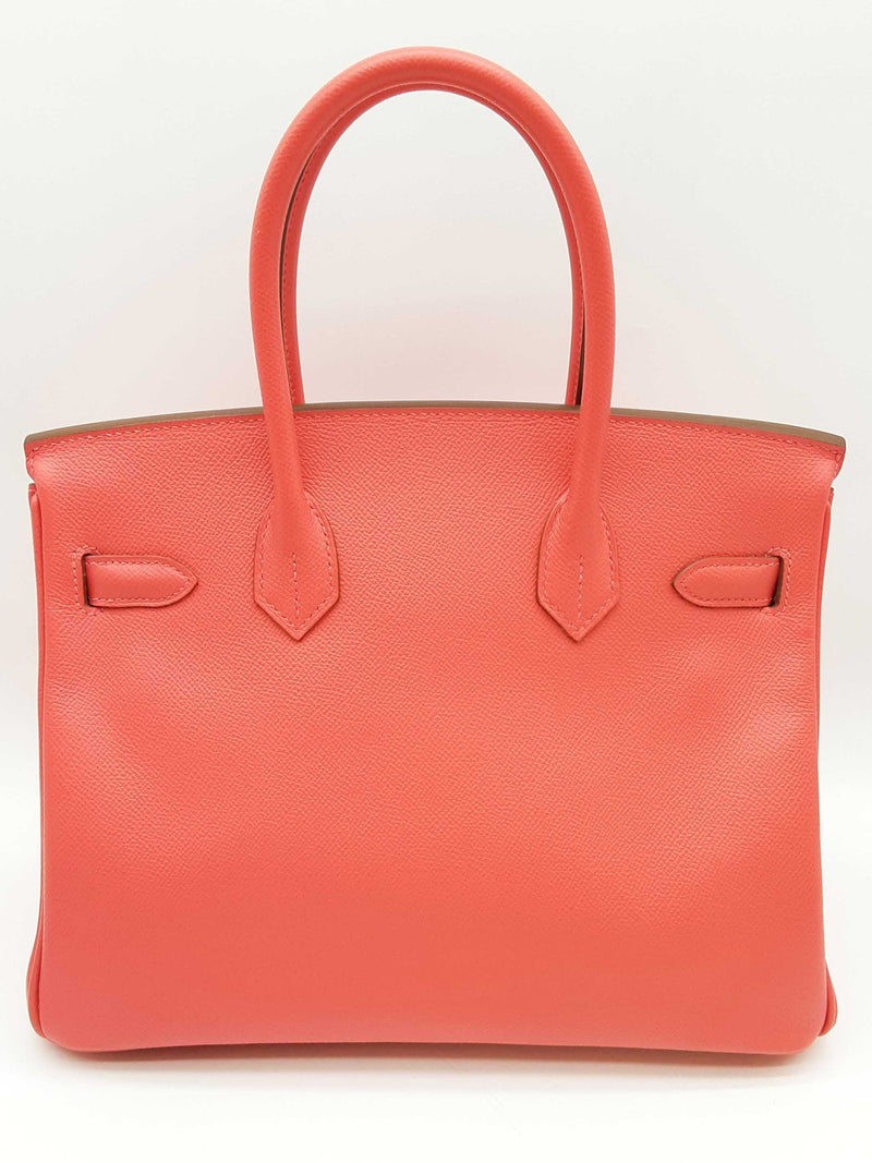 Hermes Birkin 30 Rose Jaipur Pink Epsom Palladium Handbag Do0825llrxzde