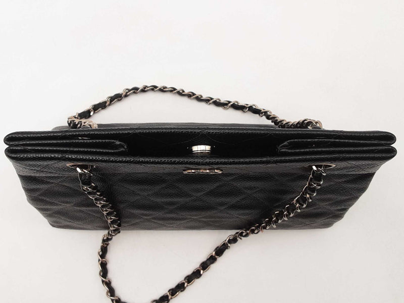 Chanel Caviar Quilted Small Shopping Tote Black Aa1025irzsa
